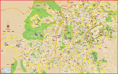 jerusalem tourist map|map of jerusalem today.